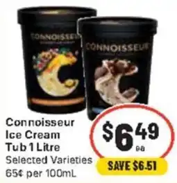 CORNETTS Connoisseur Ice Cream Tub offer