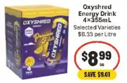 CORNETTS Oxyshred Energy Drink offer