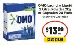 CORNETTS OMO Laundry Liquid offer