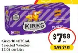 CORNETTS Kirks Selected Varieties offer