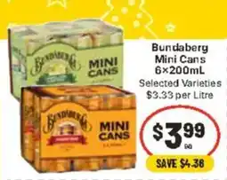 CORNETTS Bundaberg Mini Cans offer