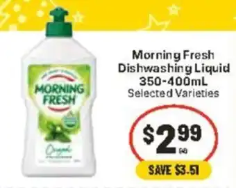 CORNETTS Morning Fresh Dishwashing Liquid offer