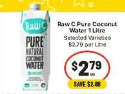 CORNETTS Raw C Pure Coconut Water offer
