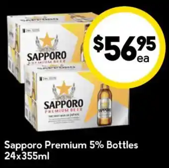 Sapporo Premium 5% Bottles