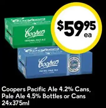 Coopers Pacific Ale 4.2% Cans