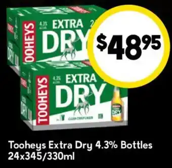 Drakes Tooheys Extra Dry 4.3% Bottles offer