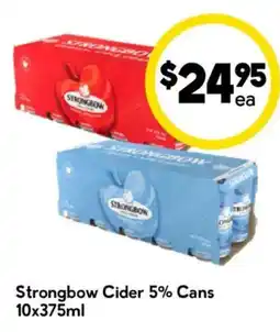 Drakes Strongbow Cider 5% Cans offer