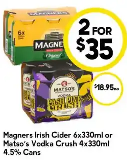 Drakes Magners Irish Cider offer