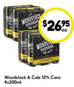 Drakes Woodstock & Cola 12% Cans offer