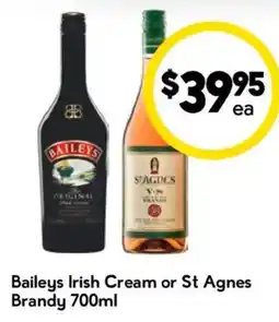 Drakes Baileys Irish Cream or St Agnes Brandy offer