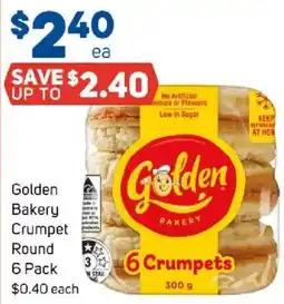 Foodland Golden Bakery Crumpet Round offer