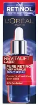 Healthy Life L'Oréal Paris Revitalift Laser Pure Retinol Deep Wrinkle Night Serum offer