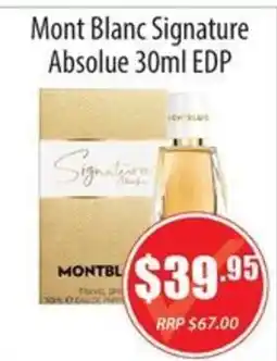 Healthy Life Mont Blanc Signature Absolue offer