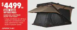 BCF Darche LightRize Roof Top Tent offer