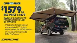 BCF Darche Eclipse 270 Freestanding LED G3 Awning offer