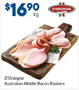 Foodland D'Orsogna Australian Middle Bacon Rashers offer