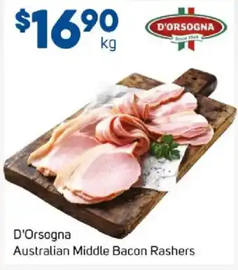 Foodland D'Orsogna Australian Middle Bacon Rashers offer
