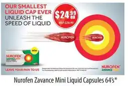 Healthy Life Nurofen Zavance Mini Liquid Capsules offer