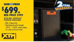 BCF XTM 85L Upright Fridge Freezer offer