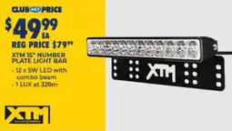 BCF XTM 15" Number Plate Light Bar offer