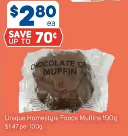Foodland Unique Homestyle Foods Muffins offer
