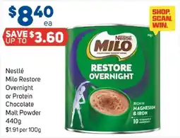 Foodland Nestlé Milo Restore Overnight offer
