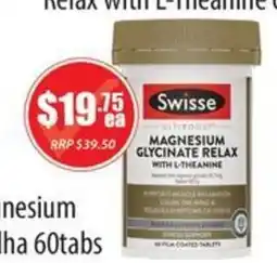 Healthy Life Swisse Magnesium Glycinate Relax offer
