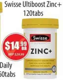 Healthy Life Swisse Ultiboot Zinc+ offer