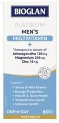 Healthy Life Bioglan Platinum Men's Multivitamin offer