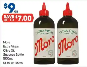 Foodland Moro Extra Virgin Olive Oil Squeeze Bottle offer