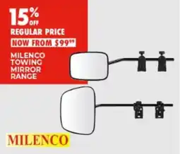 BCF Milenco towing mirror range offer