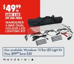 BCF Wanderer 4 Bar Dual Colour LED Lighting Kit offer