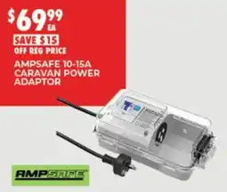 BCF Ampsafe 10-15a caravan power adaptor offer