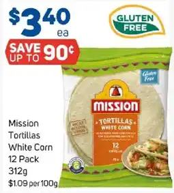 Foodland Mission Tortillas White Corn offer