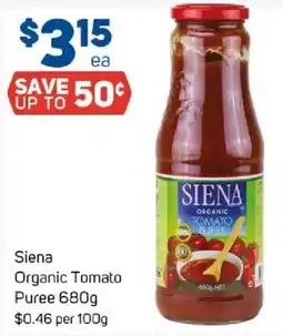 Foodland Siena Organic Tomato Puree offer