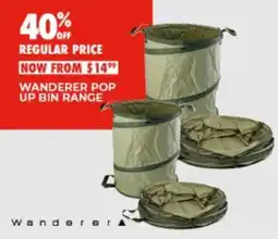 BCF Wanderer Pop Up Bin Range offer