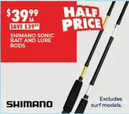 BCF Shimano Sonic Bait and Lure Rods offer