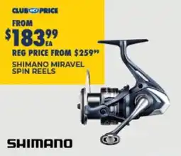 BCF Shimano Miravel Spin Reels offer