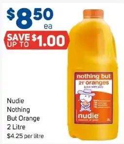 Foodland Nudie Nothing But Orange offer
