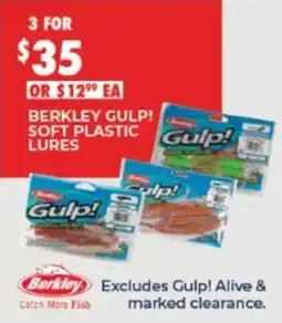 BCF Berkley Gulp! Soft Plastic Lures offer