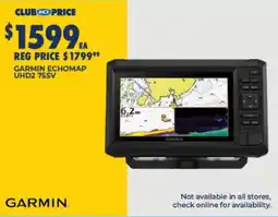 BCF Garmin ECHOMAP UHD2 75SV offer