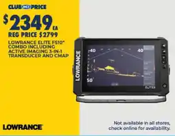 BCF Lowrance Elite FS10" Combo offer