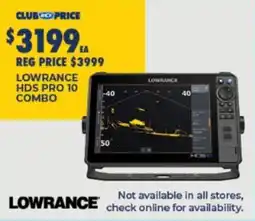 BCF Lowrance HDS Pro 10 Combo offer