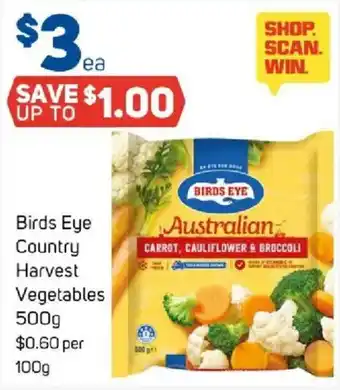 Foodland Birds Eye Country Harvest Vegetables offer
