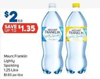 Foodland Mount Franklin Lightly Sparkling offer