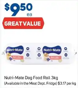 Foodland Nutri-Mate Dog Food Roll offer