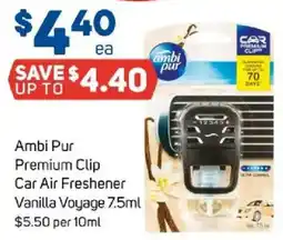 Foodland Ambi Pur Premium Clip Car Air Freshener offer