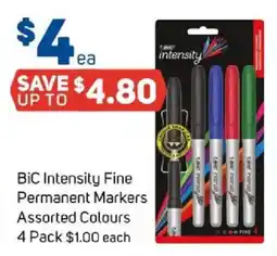 Foodland BIC Intensity Fine Permanent Markers Assorted Colours offer