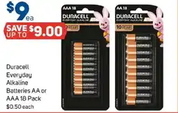 Foodland Duracell Everyday Alkaline Batteries AA or AAA offer