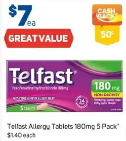 Foodland Telfast Allergy Tablets 180mg offer